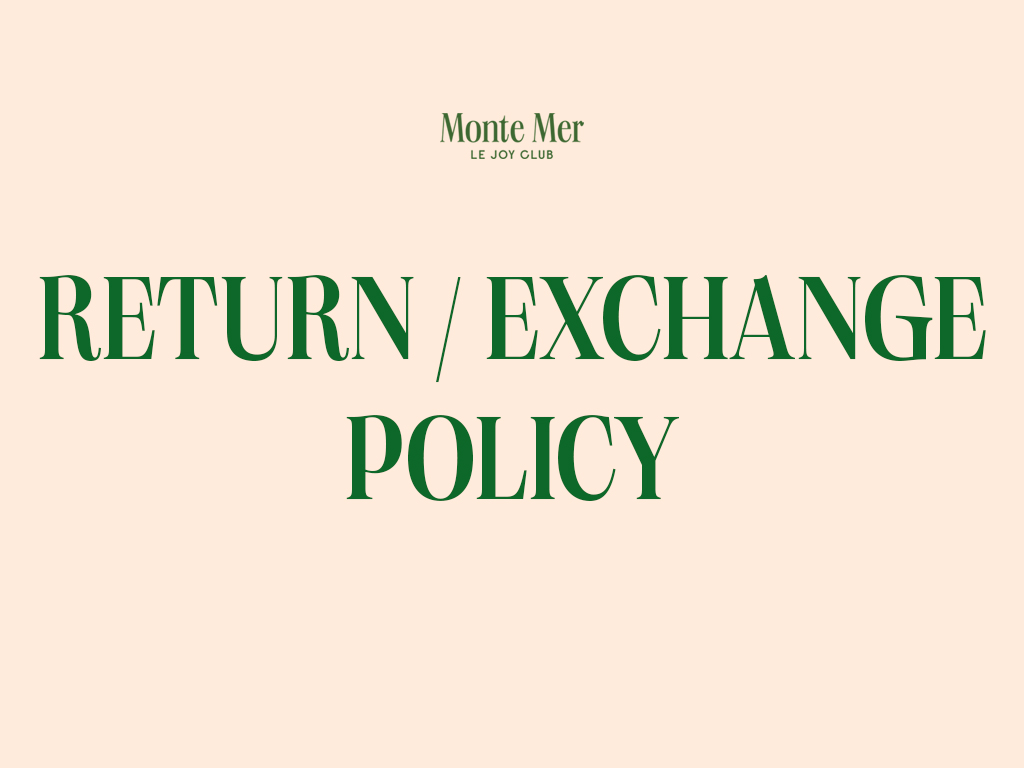 Return and Exchange Policy